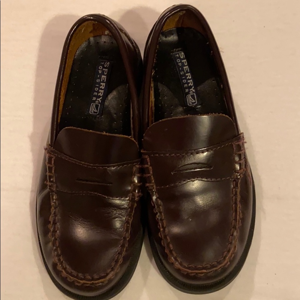 Sperry Boys Colton Penny Burgundy Loafer 13.5N